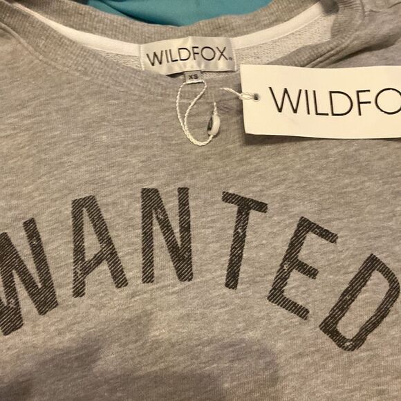 Wildfox NWT Sz XS Wanted And Wild fringe sweatshirt - Picture 4 of 6
